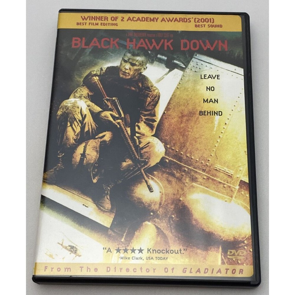 Black Hawk Down (DVD, 2002) EUC